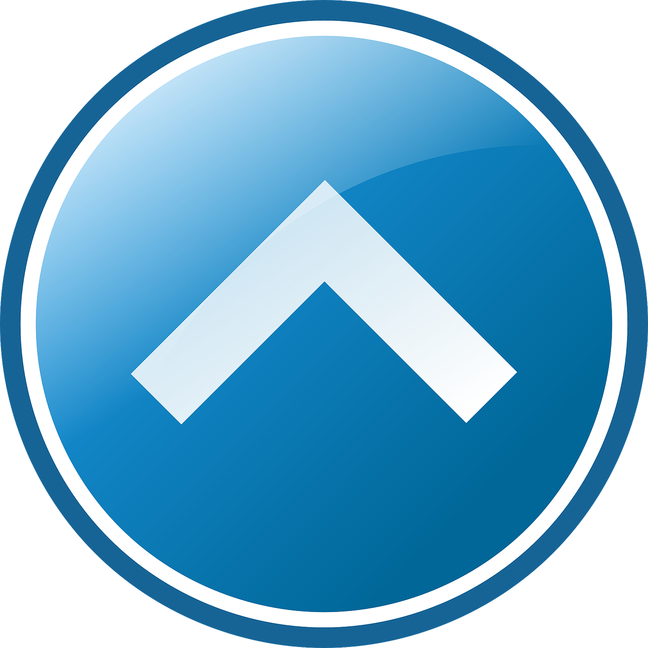 Button that looks like an arrow pointing up