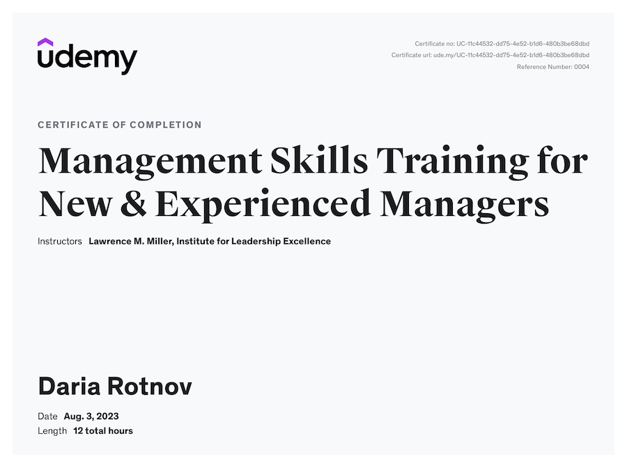 Certificate Management skills for new and experienced managers